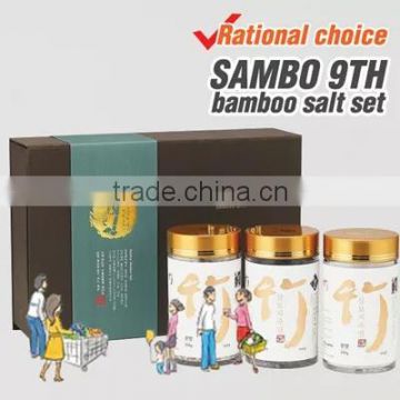 [Dr. B-gun]Sambo 9th bamboo salt set /Bamboo salt /food grade salt/korean bamboo salt