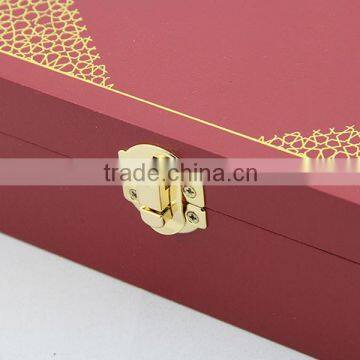 custom design logo printed wooden jewelry box wholesale