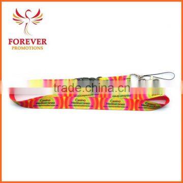 Sublimation Heat Transfer Printing Plastic Buckle Lanyard