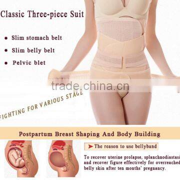 3 in 1 Set Pregnant Woman Corset Postpartum Girdle photo-4
