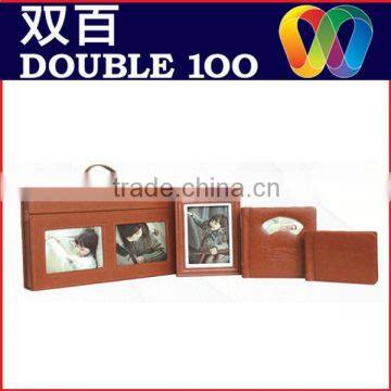 Alibaba China hot sale leather album cover with suitcase DBS-1402