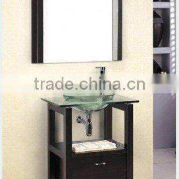 simple modern wooden bathroom vanity