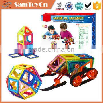 Intelligent connecting building block plastic kids magnetic blocks