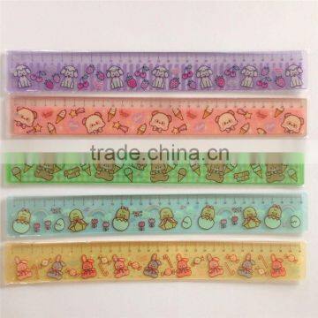 High Quality Plastic Ruler OEM Logo Design Colorful Printing Transparent Plastic Ruler 32 cm photo-4