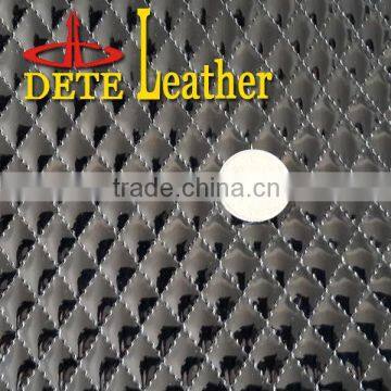 Stretch pattern mirror sponge leather material for Iran market