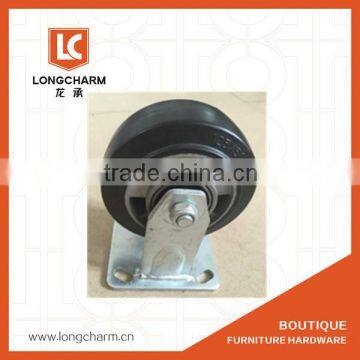 125mm heavy duty swivel caster industrial casters rubber trolley wheels made in China