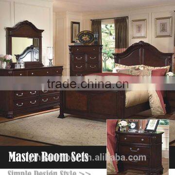 Home furniture dark solid wood italy leather beds, dark solid wood beds