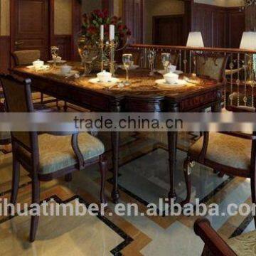 Comodas Mesas y sillas europa Muebles de comedor silla de comedor de madera de alta calidad 2015 de la venta caliente buena mesa