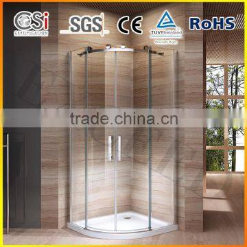 Hot Item Round SS Big Roller Sliding Shower Enclosure 900x900mm EX805