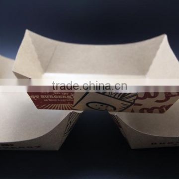 Chinese Customize make disposable food grade paper small French fries tray