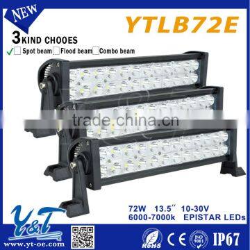 High Brightness 4WD 4x4 ATV Truck LED light bar 24*3w led light bar for truck and trailer