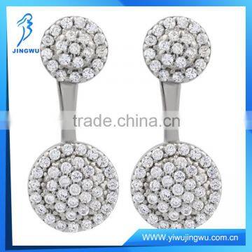 Sterling Silver Front and Back Fashion Earrings 2016 photo-4