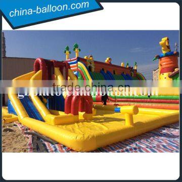 2016 New Design Inflatable Water Slide and Pool with