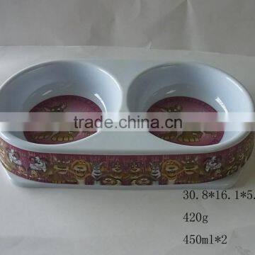 SGS, LFGB, FDA plastic melamine pet bowl