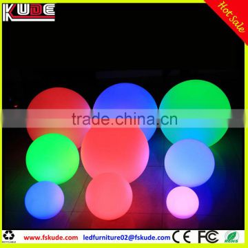 outdoor christmas led light ball/floating PE plastic ball with battery operated