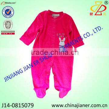 newest colored girl baby romper winter baby pajamas