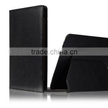 C&T Black Flip Stand Leather Folio Cover for Alcatel Onetouch POP 7 LTE