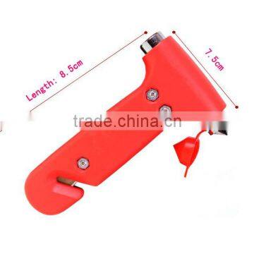 Double-tipped Hardened Steel Emergency Hammer With Safe Seat Belt Cutting Blade