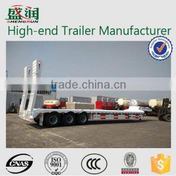 Trailer manufacturer direct supplier 60t 3 axles low bed truck trailer for sale