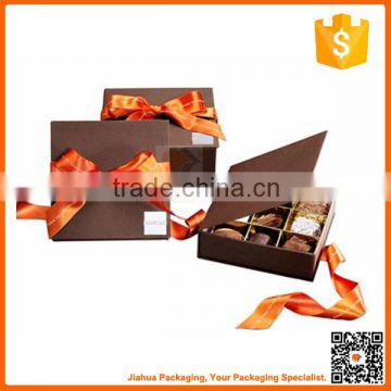 fancy decorative empty chocolate box packaging from xiamen manufacture