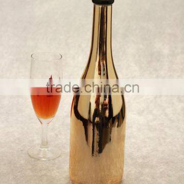 Novelty Empty Champagne Bottle 750ml Electroplate Glass Bottles Cork Cap Bottles photo-6