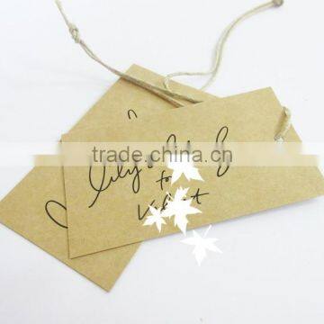 Custom Design Screen Printed Clothing Brands China Kraft Tag