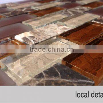 factory mosaic glass tile,natural stone glass mosaic tile