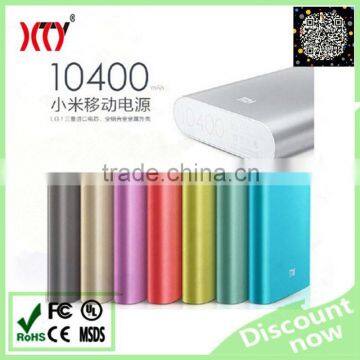 Manufacture xiaomi power bank 10400mah