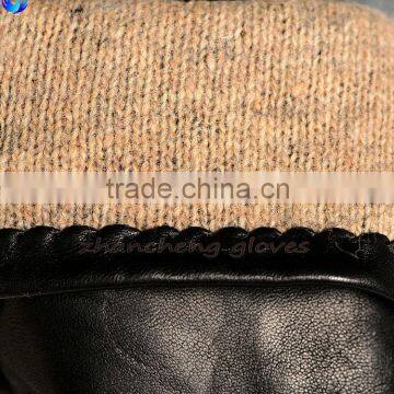 Classic Fashion Warm Men's Sheepskin Leather Hand Gloves photo-3