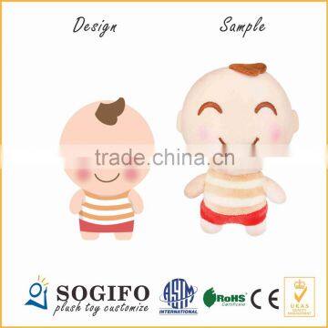 lukfook jewellery company customize custom stuffed toy baby soft baby plush baby doll