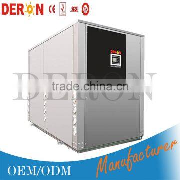 Large industrial monoblock type ceiling water ground geothermal source heat pump 35 - 120 KW from Guangzhou factory