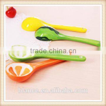 ceramic soup spoon fruit design