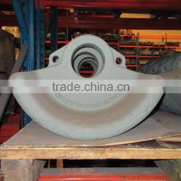 casted high quality belt pulley, grey iron cast for mining machinery, painted cast iron casting
