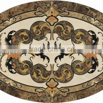 Palace flooring designs water jet marble floor medallion in kitchen