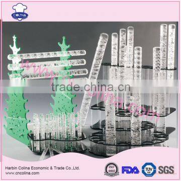 Customized 4 Different Sizes Fondant Cake Engraved Acrylic Rollin Pin photo-2