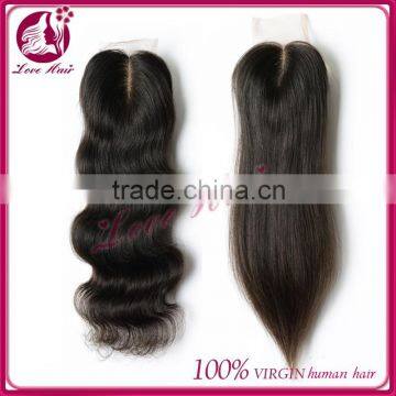 Hot Selling 4*4 Silky Straight Wave Natural Black Lace Closure With Brazilian Virgin Hair photo-2