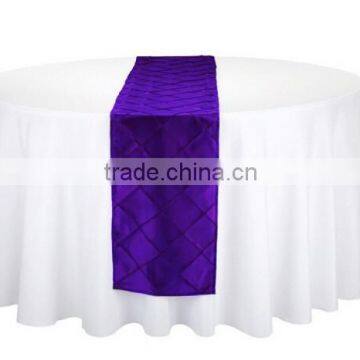 Wholesale 30*250cm Taffeta Fabric Table Runner,Pintuck Table Runner