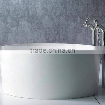 2016 Top Quality Custom round stone bathtub,Acrylic Portable Bath tub,artificial stone free standing bathtub