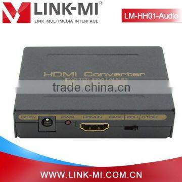 LM-HH01-AUDIO New Premium HD HDMI to HDMI + SPDIF + RCA L / R Audio Extractor Converter