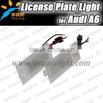 Super Bright White 2X LED License Plate Light Lamp For Audi A6 C5/4B Sedan 1997-2004