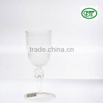 320ml clear skull wine glass