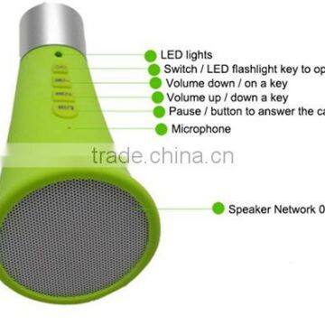 2016 New Bicycle Speaker Handsfree Bluetooth Stereo Speaker With Led Light for Outdoor Sport