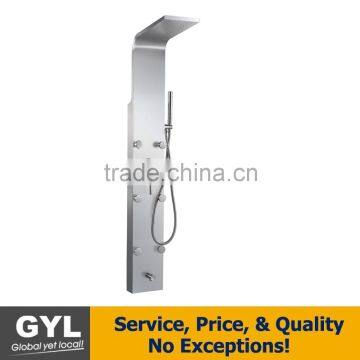 High Quality Reasonable Price 304 Stainless Steel Shower Panel with Satin Finish