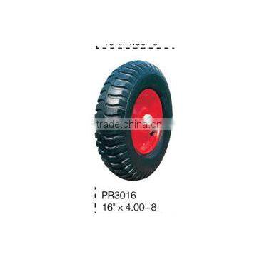 Qingdao Wholesale 10 Inch Pneumatic Wheel Barrow Solid Rubber Wheel photo-4