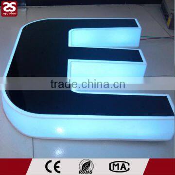 factory directy sale roof/ hall/ shop led channel letter sign front signage