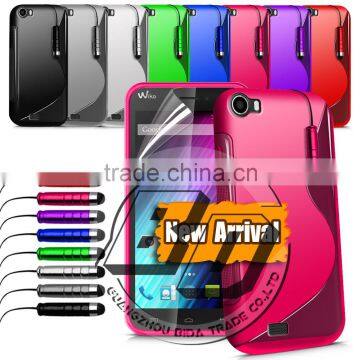 Top Selling Durable S Line gel case TPU case for Wiko Lenny gel case