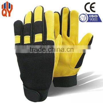 Wholesale Price Sheepskin Leather Construction Safety Gloves