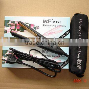 Mini tourmaline hair straightener (LOOF #198) / Hair straightener / Hair tools