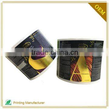 High Quality Waterproof Label Shampoo Bottle Labels Printing Service Maker