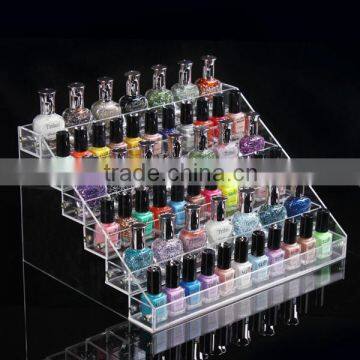 Factory wholesale high transparent good lucid acrylic material display for polish nail